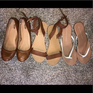 🔥 Lot of size 9.5/10 brown and white shoes